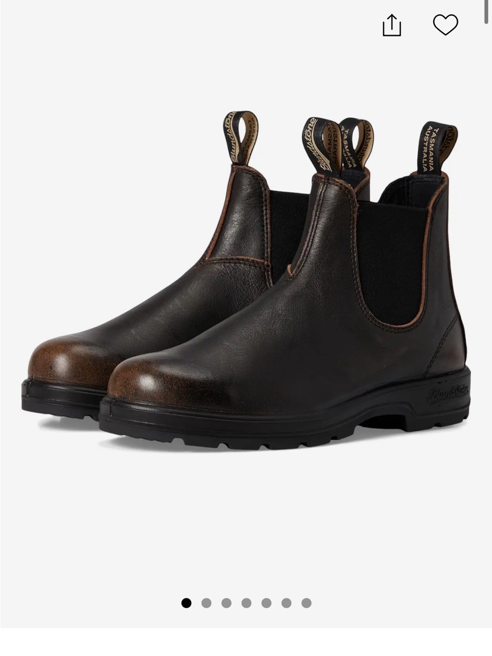 Blundstone Men's Vintage Brown Classic 550 Chelsea Boots